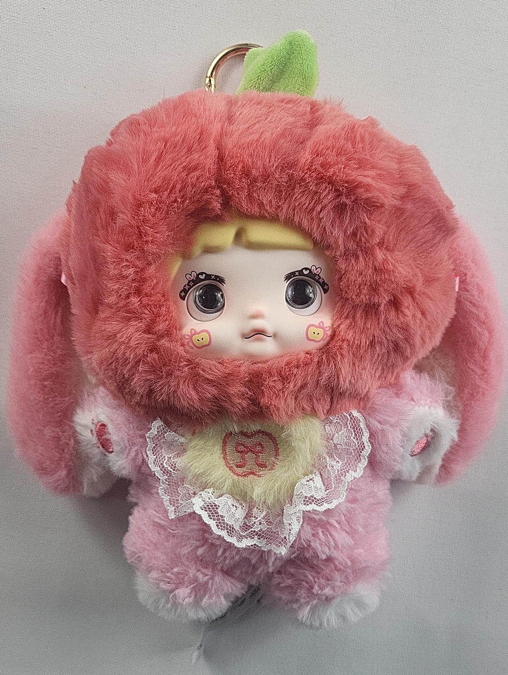 Nommi Interesting Fruits Series V3 Plush Doll Keychain - Apple Character